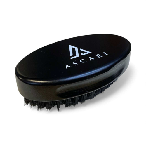 Kartacz do brody Ascari Japan szczotka barberska z naturalnego drewna