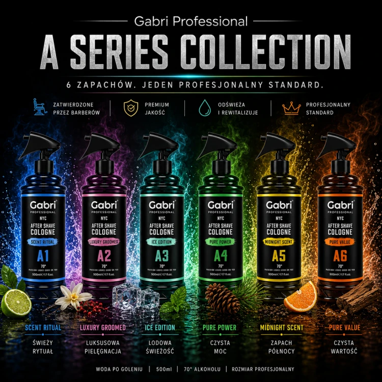 Kolekcja wód po goleniu Gabri Professional A Series 500 ml