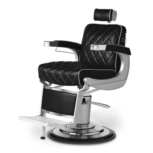 Fotel barberski Takara Belmont Apollo 2 Icon z pikowaną tapicerką