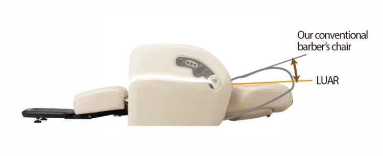 Takara Belmont LUAR w pozycji leżącej do zabiegów head spa