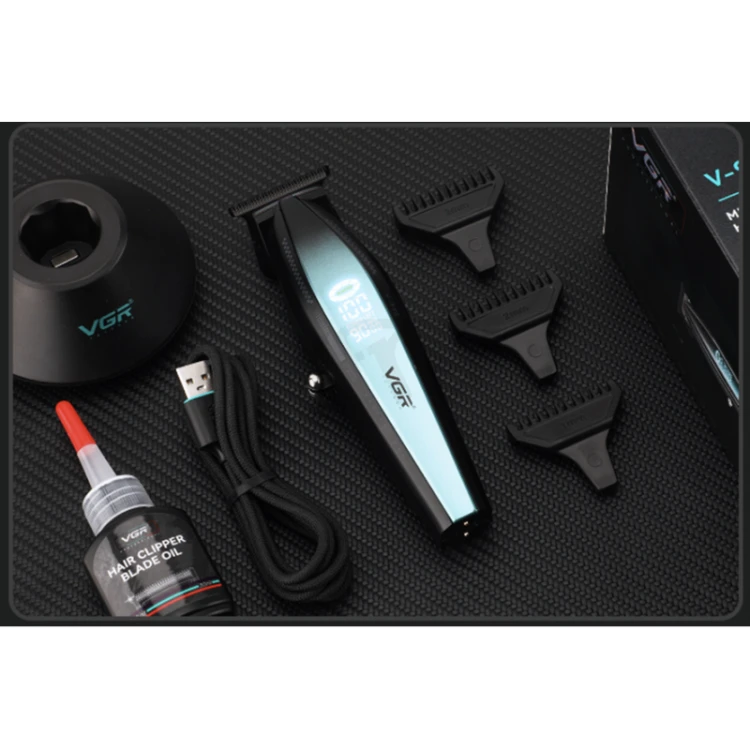 Zielony trymer VGR V-992 Ultra Power do precyzyjnego strzyżenia