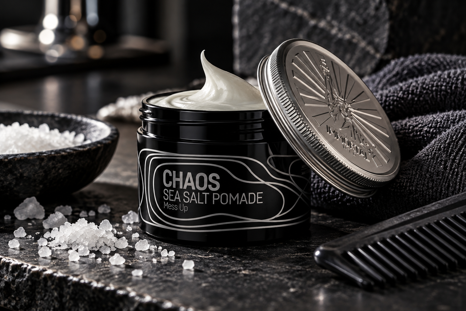 ALT: Immortal NYC Chaos Sea Salt Matte Pomade z solą morską