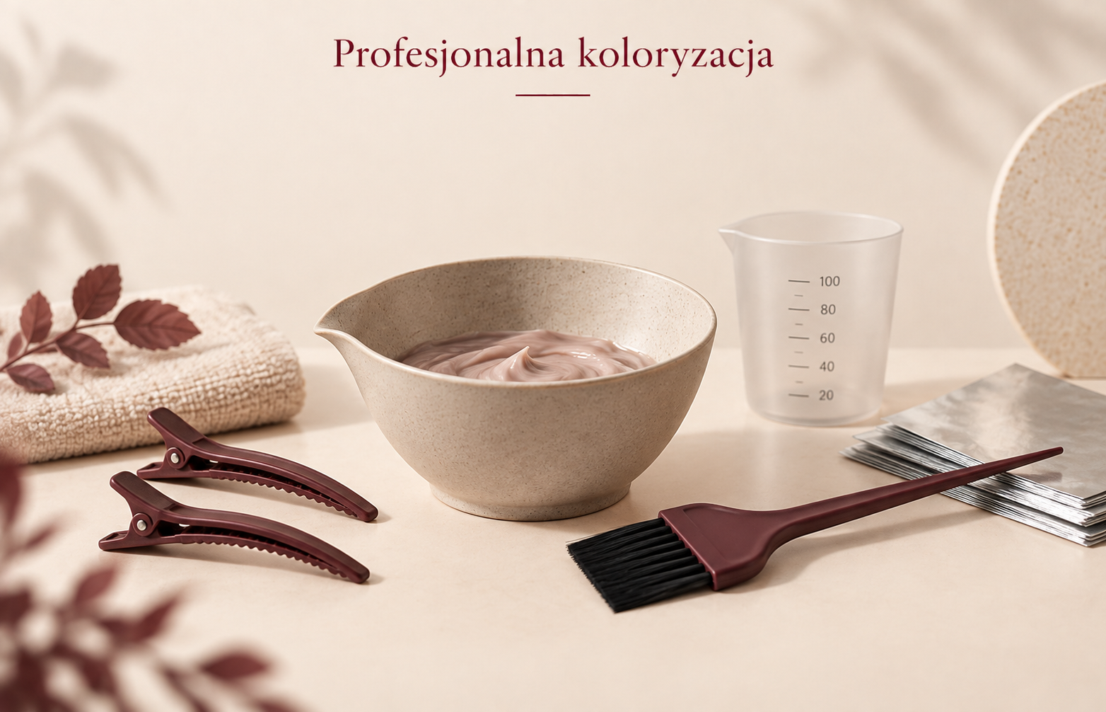 Profesjonalna koloryzacja włosów - farba i oksydant fryzjerski